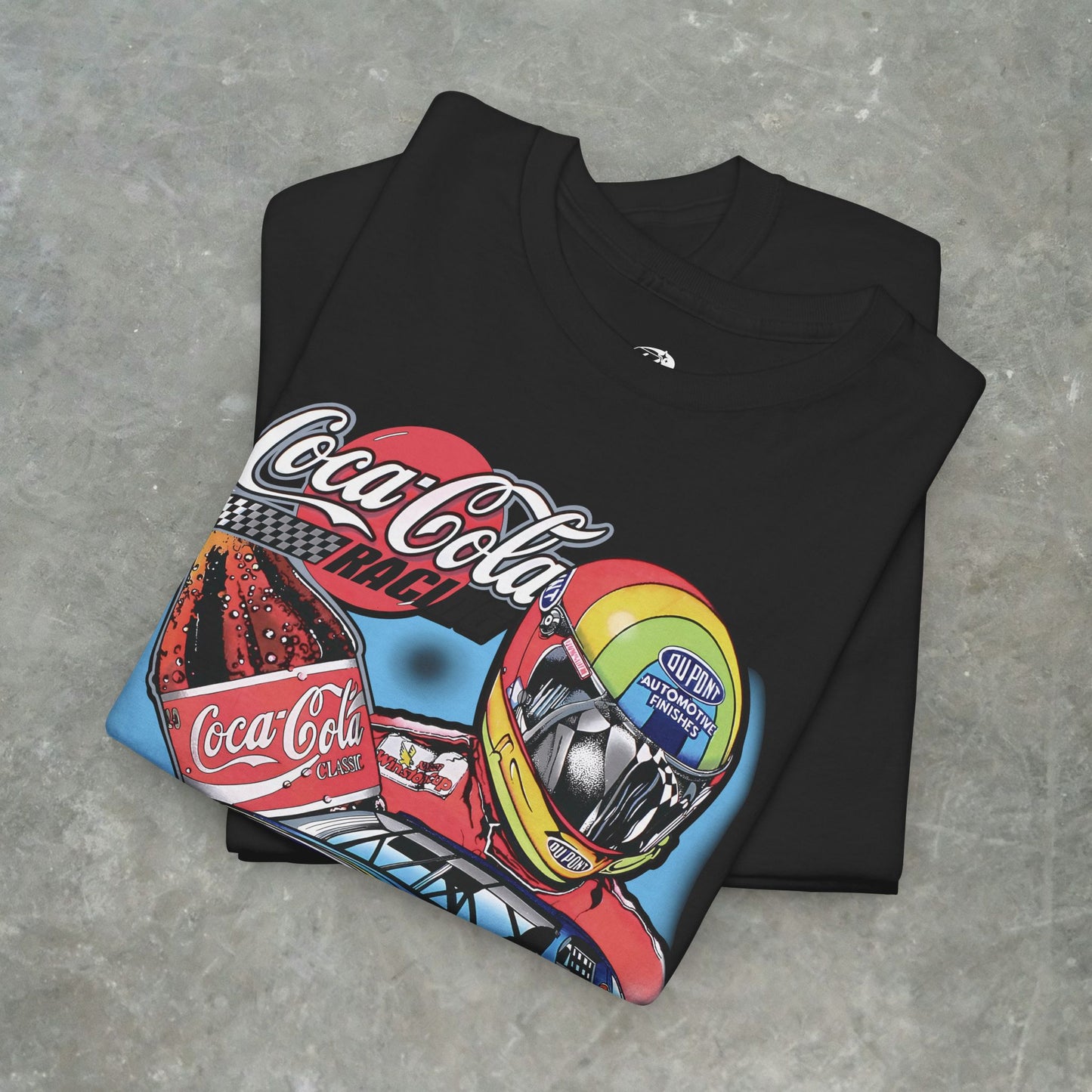 Vintage Coca-Cola Racing T-Shirt - Retro NASCAR Jeff Gordon Graphic Tee - Classic 90s Monte Carlo Car Shirt - Gildan Heavy Cotton