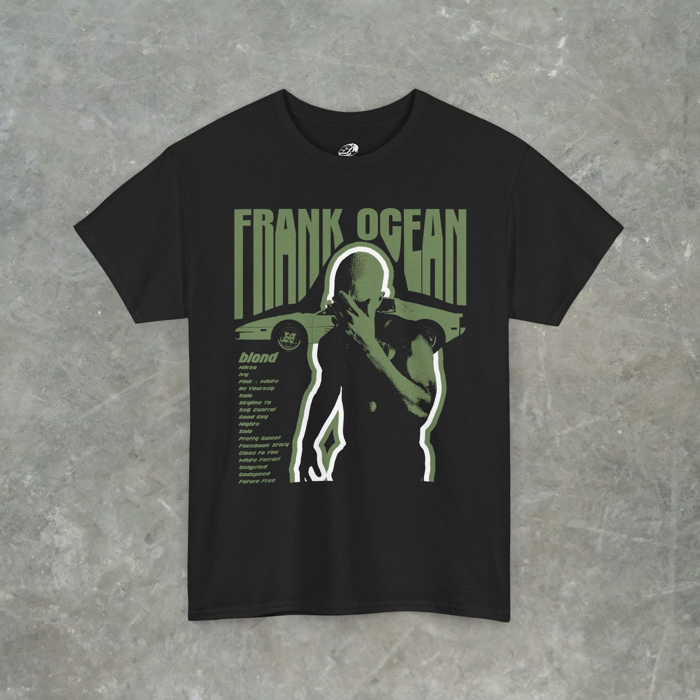 Frank Ocean Blonde Graphic T-Shirt – Vintage Album Cover Streetwear Tee - Gildan Heavy Cotton