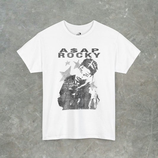 A$AP Rocky Graphic T-Shirt – Vintage Hip Hop Streetwear Tee for Rap Fans - Gildan Heavy Cotton