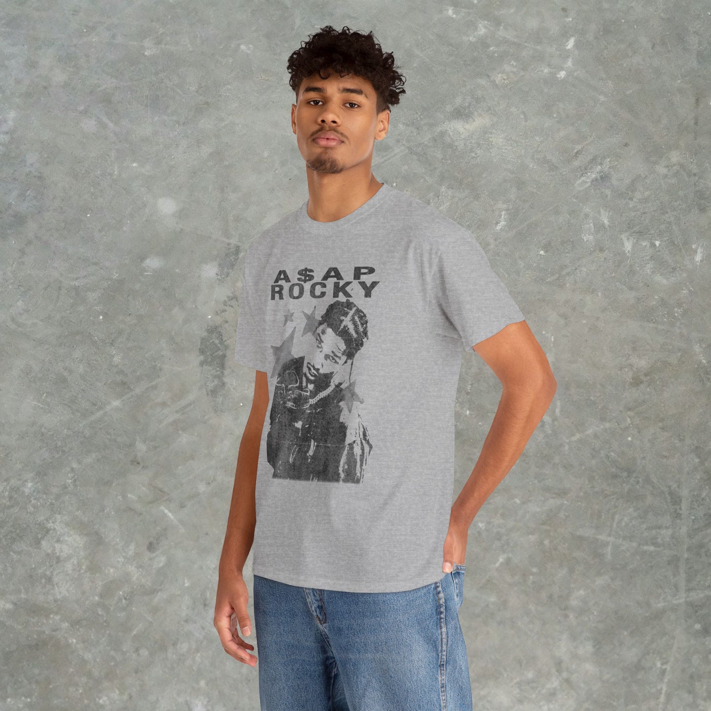 A$AP Rocky Graphic T-Shirt – Vintage Hip Hop Streetwear Tee for Rap Fans - Gildan Heavy Cotton