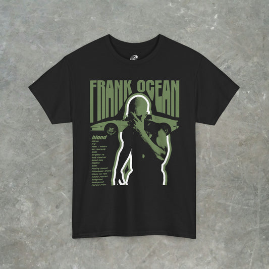 Frank Ocean Blonde Graphic T-Shirt – Vintage Album Cover Streetwear Tee - Gildan Heavy Cotton