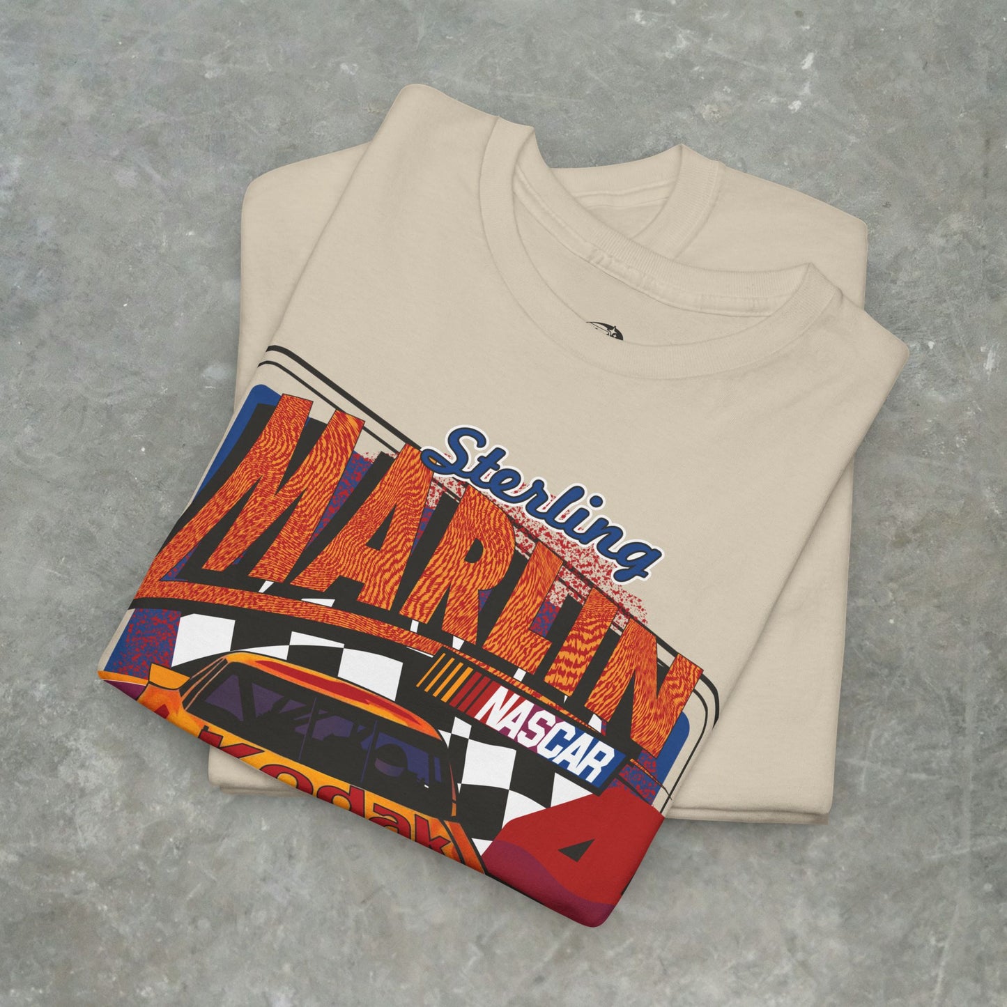 Vintage Sterling Marlin NASCAR T-Shirt – Kodak Racing Car Graphic Tee for Racing Fans