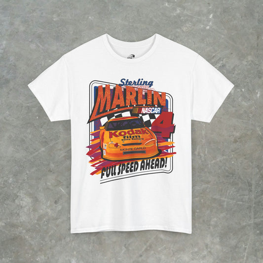 Vintage Sterling Marlin NASCAR T-Shirt – Kodak Racing Car Graphic Tee for Racing Fans