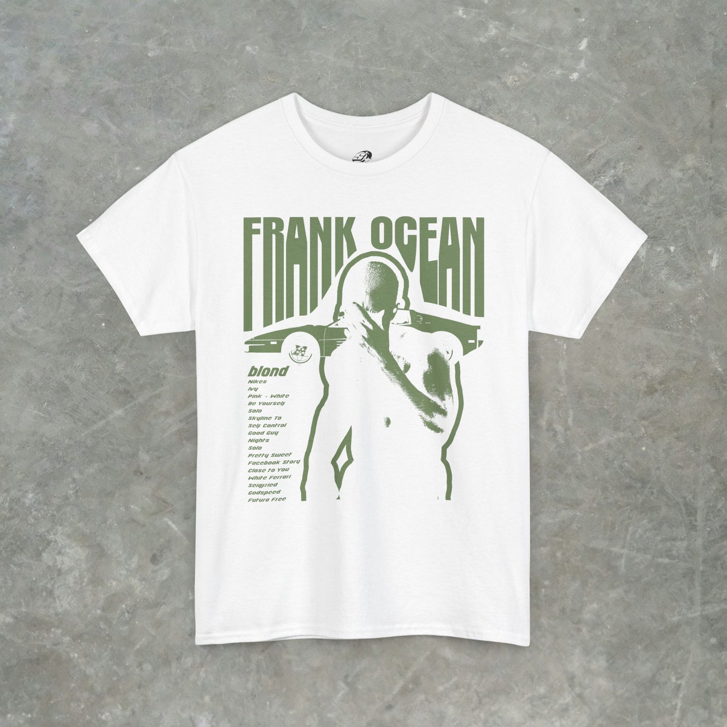 Frank Ocean Blonde Graphic T-Shirt – Vintage Album Cover Streetwear Tee - Gildan Heavy Cotton