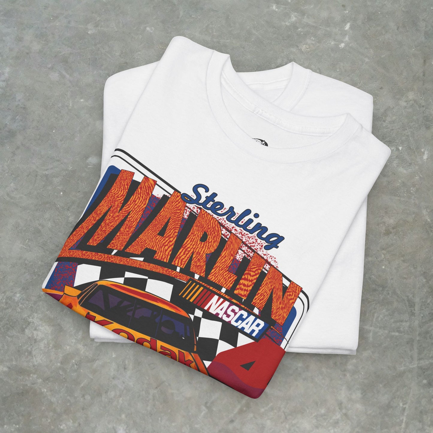 Vintage Sterling Marlin NASCAR T-Shirt – Kodak Racing Car Graphic Tee for Racing Fans