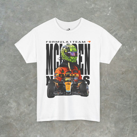 McLaren F1 Racing Graphic Tee – Lando Norris Car Design T-Shirt, Formula 1 Streetwear, Unisex Motorsport Shirt