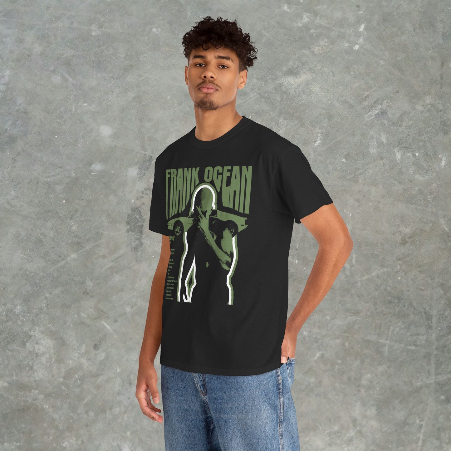 Frank Ocean Blonde Graphic T-Shirt – Vintage Album Cover Streetwear Tee - Gildan Heavy Cotton